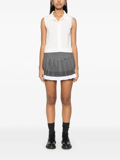 Thom Browne 4bar Cotton Top In White