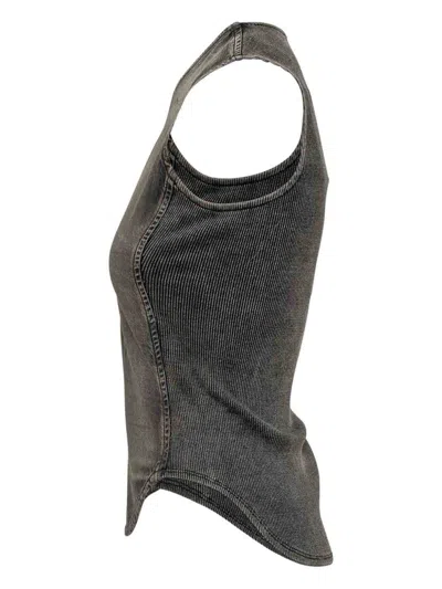 Diesel Oval-d Cotton Top In Black