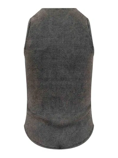 Diesel Oval-d Cotton Top In Black