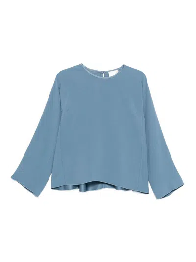 Forte Forte Women Satin Blouse In Blue
