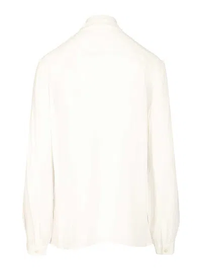Tory Burch Blouse With Bow Detail In White