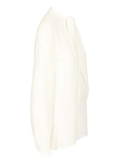 Tory Burch Blouse With Bow Detail In White