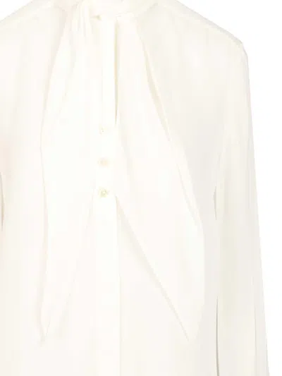 Tory Burch Blouse With Bow Detail In White