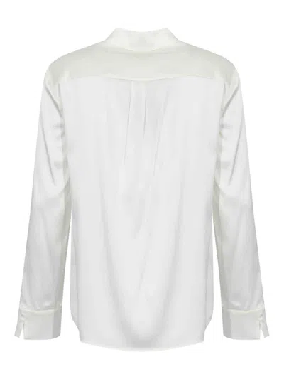 Max Mara Verve Silk Satin Shirt In Multi