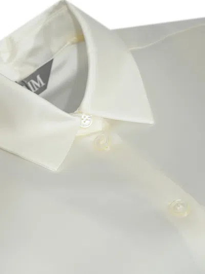 Max Mara Verve Silk Satin Shirt In Multi