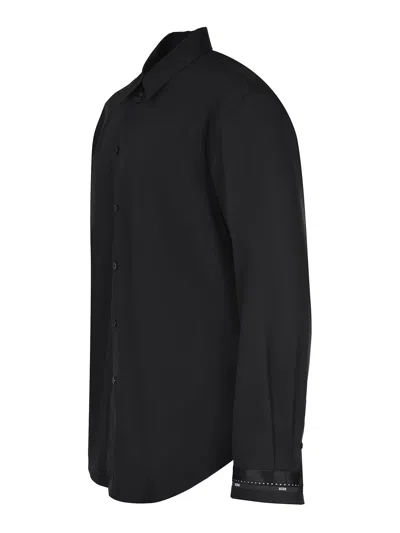 Msgm Shirt Made Of Cotton In Black