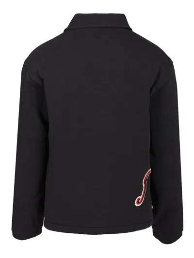 Jacquemus Cotton Twill Shirt Jacket In Black