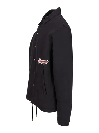 Jacquemus Cotton Twill Shirt Jacket In Black
