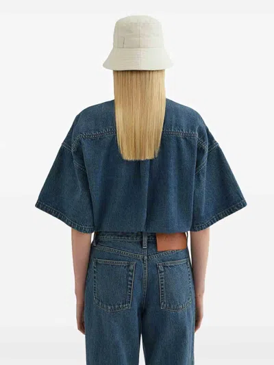 Jil Sander Denim Cotton Shirt In Multi