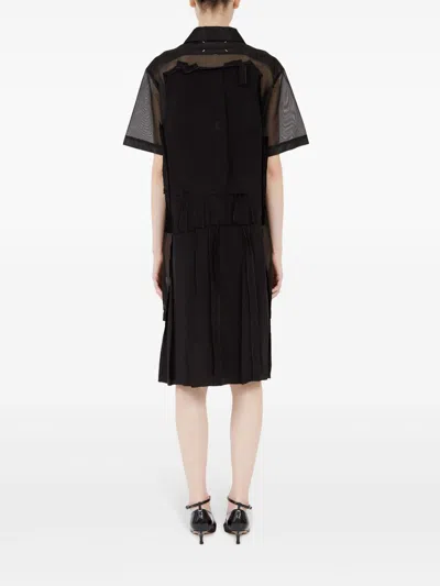 Maison Margiela Midi Polo Dress In Black