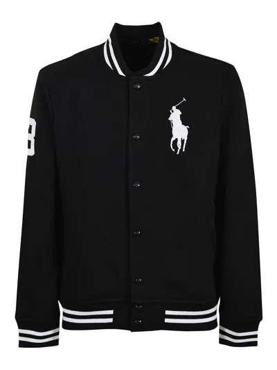 Polo Ralph Lauren Basebalkjtm8-long Sleeve-sweatshirt In Black