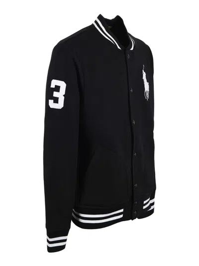 Polo Ralph Lauren Basebalkjtm8-long Sleeve-sweatshirt In Black