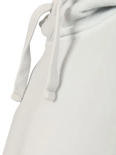 Stone Island Organic Cotton Hoodie In White