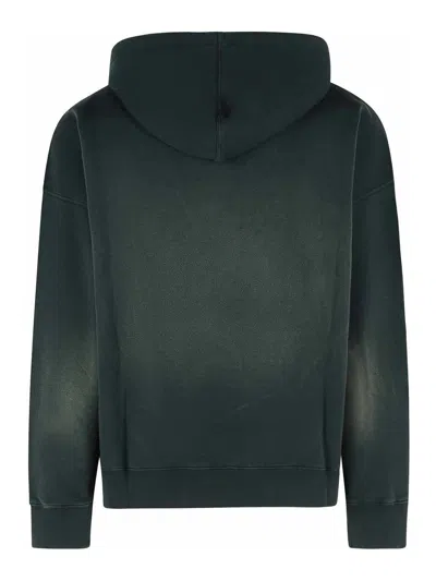 Golden Goose Deluxe Brand Bleached Effect Drawstring Hoodie In Black