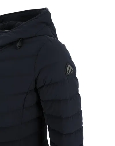 Moose Knuckles Puffer Jacket In Blue