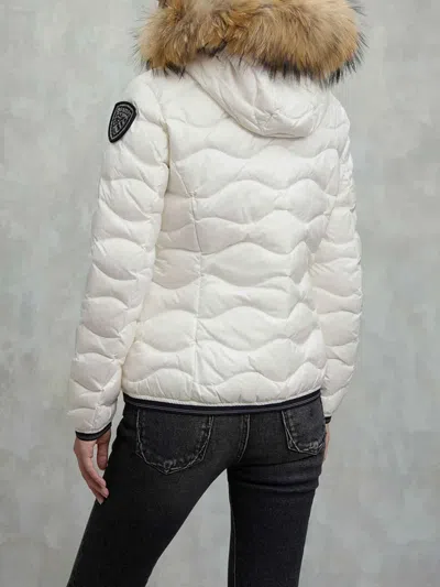 Blauer Aldie Waves Padded Feather In White
