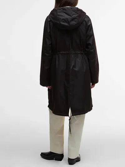 Barbour Marcy Wax Parka In Black