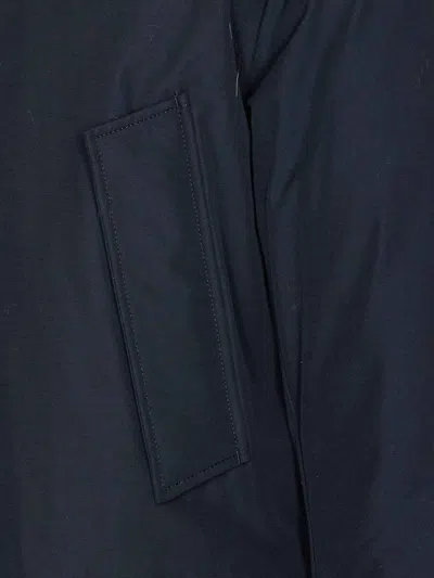 Woolrich Artic Detachable Fur Parka In Blue