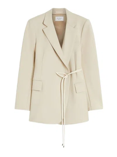 Sportmax Wool Short Coat In Neutral