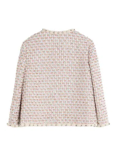 Valentino Tweed Short Jacket In Multi