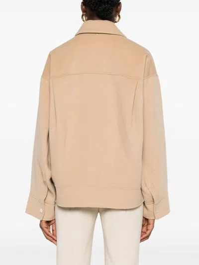 Sportmax Wool Short Coat In Neutral