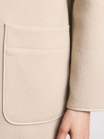 Fay Hooded Jacket With Drawstring And Pockets In Neutral