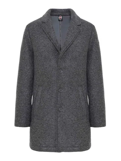 Colmar Originals Gray Melange Wool Blend Coat In Multi
