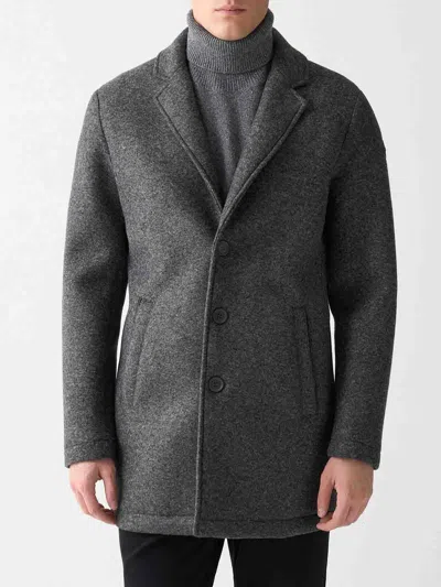 Colmar Originals Gray Melange Wool Blend Coat In Multi
