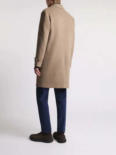 Fay Wool Coat With Hook And Multiple Pockets In Multi