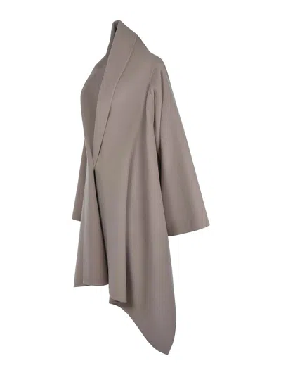 Alberta Ferretti Coat Made Of A Wool And Cashmere Blend In Sand