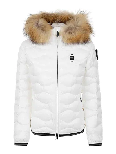 Blauer Arcadia Fur-hooded Puffer Jacket In White