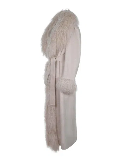 Giuseppe Di Morabito Giuseppe Morabito Coat Made Of  Polyester In Sand