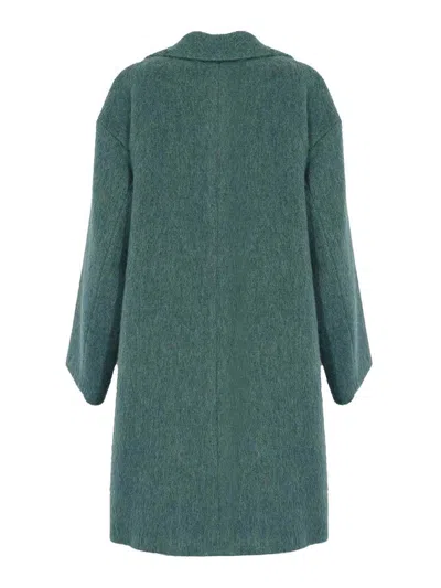 Weekend Max Mara Rada Couture Coat In Wool Alpaca And Mohair In Blue