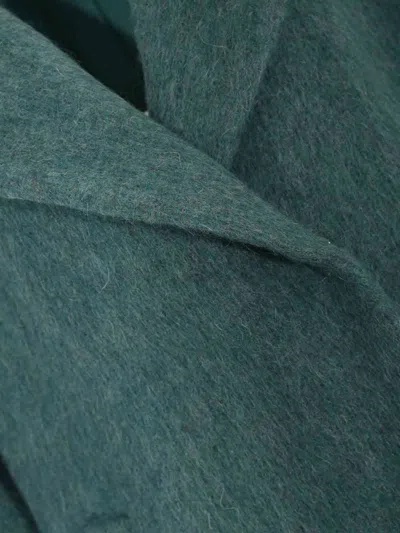 Weekend Max Mara Rada Couture Coat In Wool Alpaca And Mohair In Blue