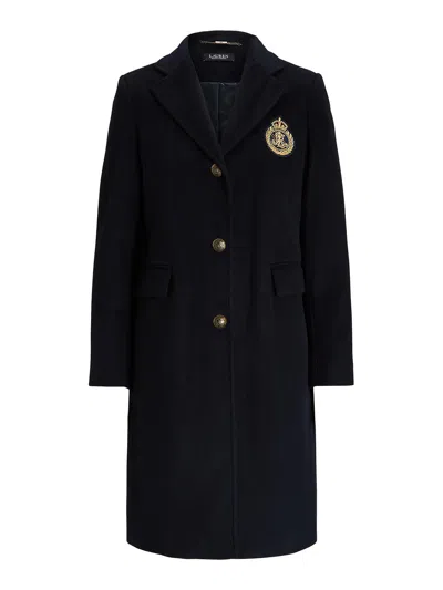 Ralph Lauren Crested Wool-lined-coat In Black