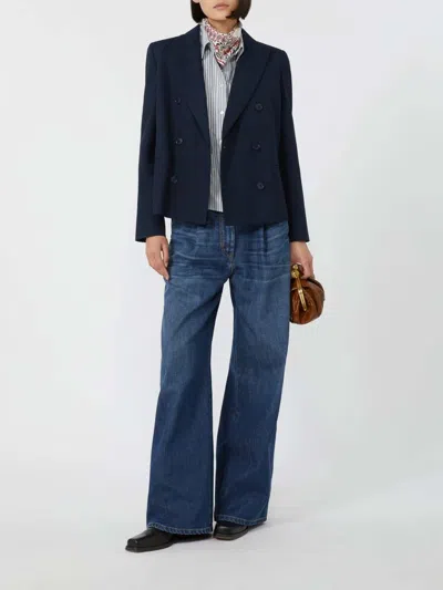 Weekend Max Mara Coat In Blue