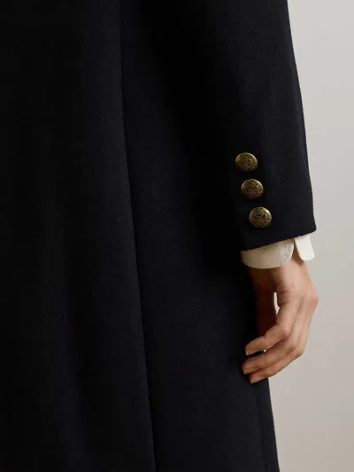 Ralph Lauren Crested Wool-lined-coat In Black