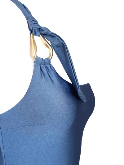 Zimmermann Ascension One-piece Swimsuit In Blue