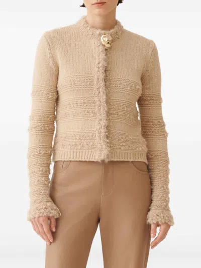 Fabiana Filippi Wool Jacket In Neutral