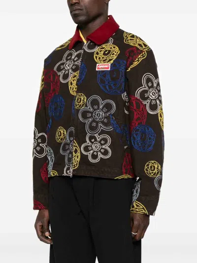 Kenzo Embroidered Jacket In Multi