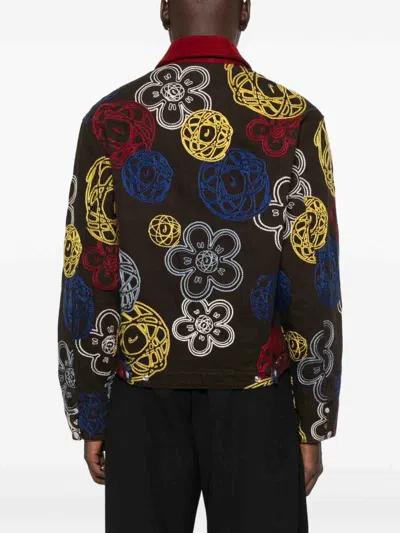 Kenzo Embroidered Jacket In Multi