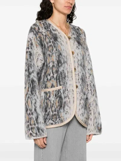 Forte Forte Wool Blend Jacket In Blue