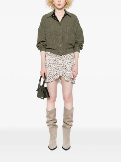 Iro Cotton Jacket Patch Pockets In Green