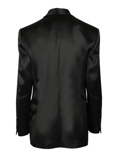 Filippa K Double-breasted Blazer In Black