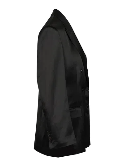 Filippa K Double-breasted Blazer In Black