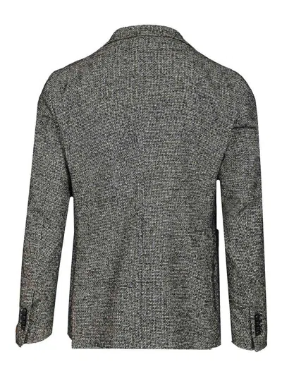 Tagliatore Montecarlo Micro Dis. Nero 56 Lana 27 Pol 17 Acr Jackets Black In Multi