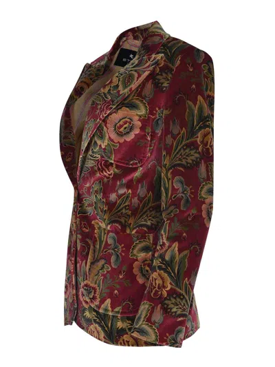 Etro Jacket Made Of  Cotton Blend In Brown