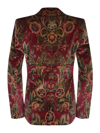 Etro Jacket Made Of  Cotton Blend In Brown