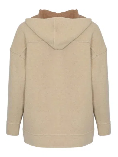 Max Mara Slim Jacket In Wool Blend Jersey In Neutral