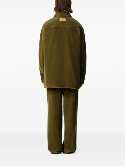 Ami Alexandre Mattiussi Ami Paris Men Cotton Overshirt In Green